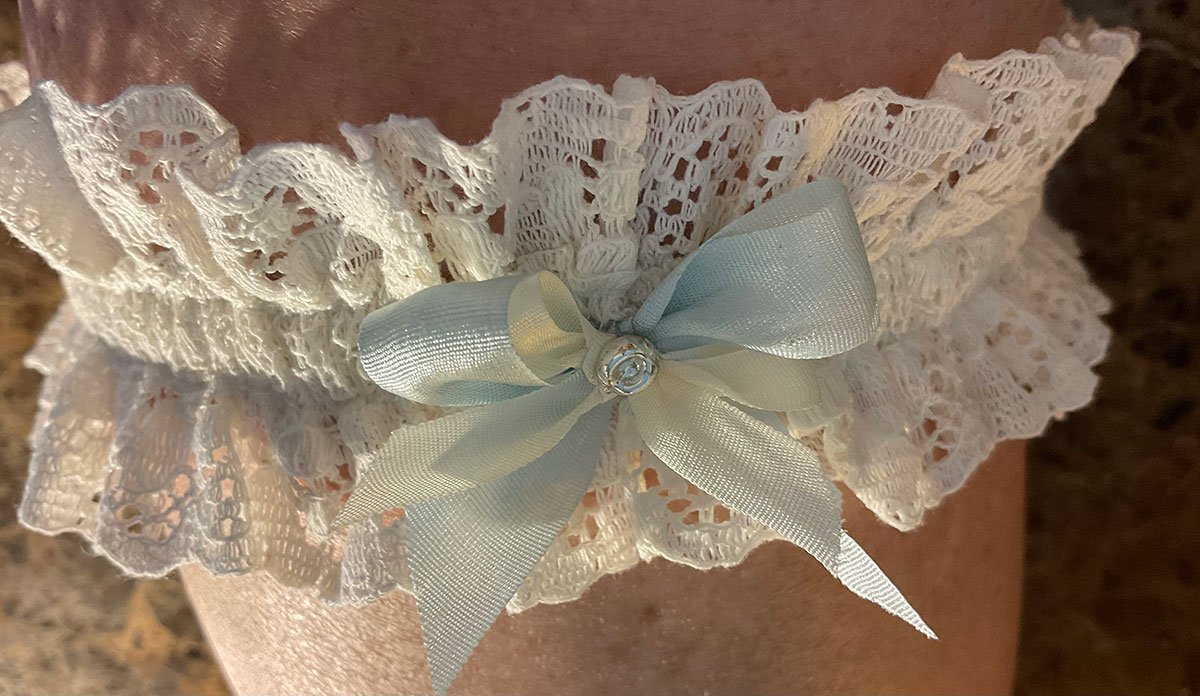 The English Cotton Lace ‘Something Blue’ Garter - Image 4