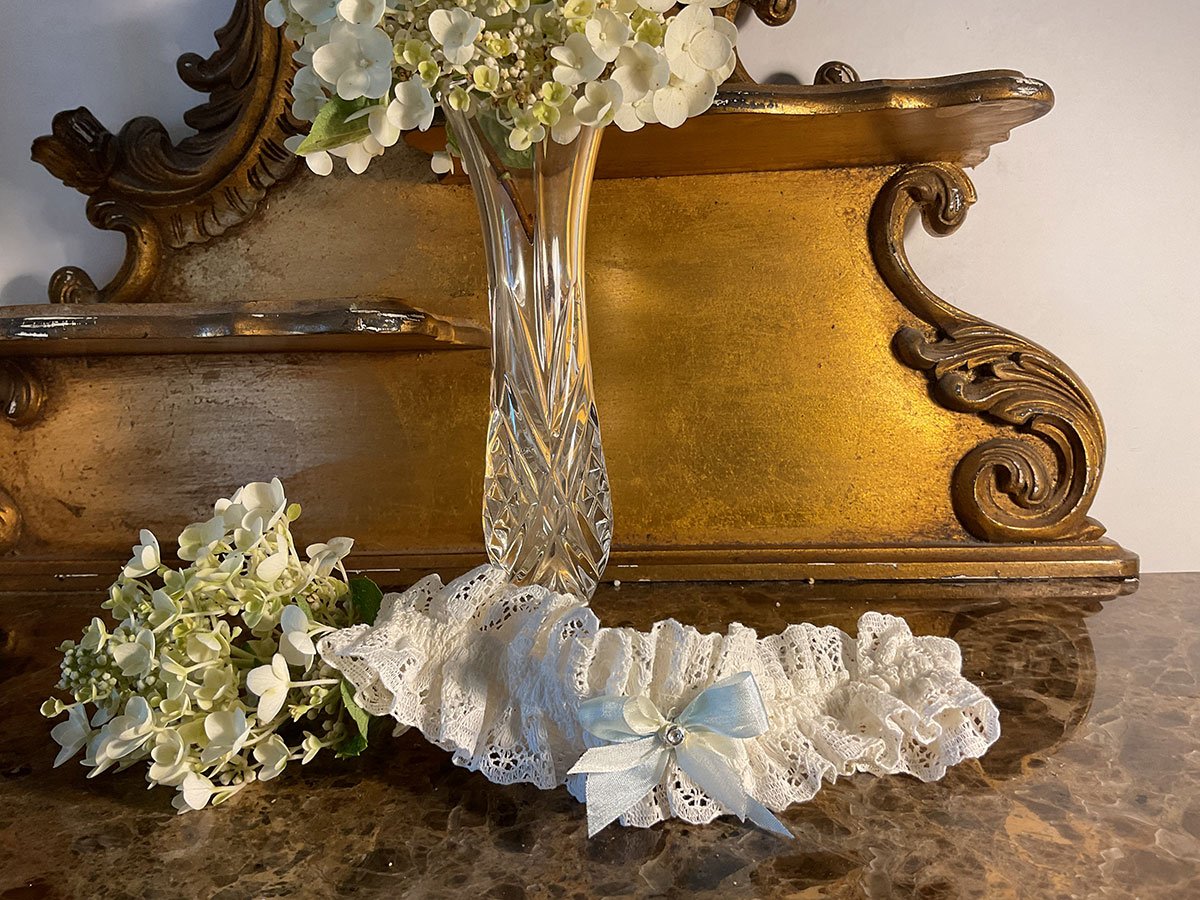The English Cotton Lace ‘Something Blue’ Garter - Image 3