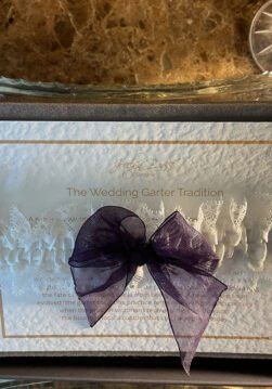 The Indigo Double Frill Silk Garter